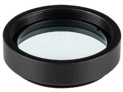 最佳外形透镜，D25.4 mm，F=100.0 mm，材料：N-BK7，AR/AR@1050-1700 nm，安装于内径25.4 mm的标准透镜套筒