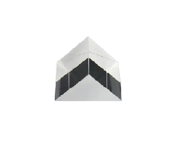 直角棱镜，直角边长：10.0 mm，材料：N-BK7，直角镀增透膜：350-700 nm